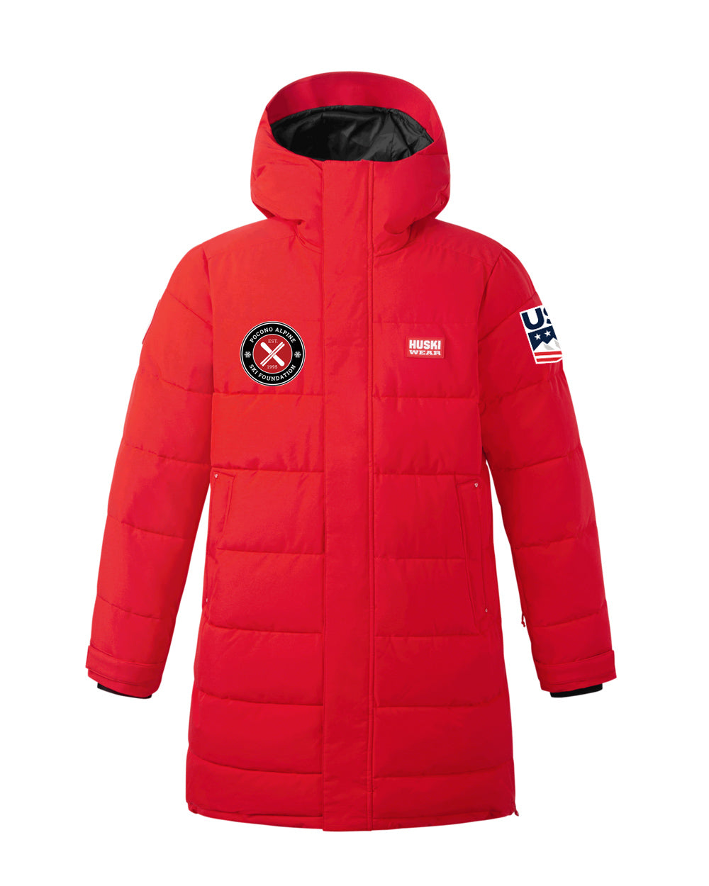 LONG PUFF PARKA (PASEF - Adult Red)